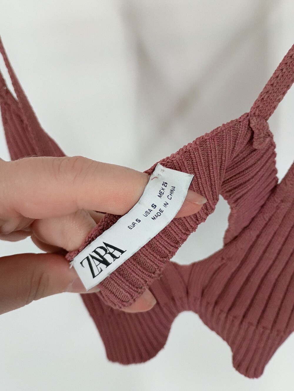 Zara Ribbed Knit Bralette - Picture 3 of 5